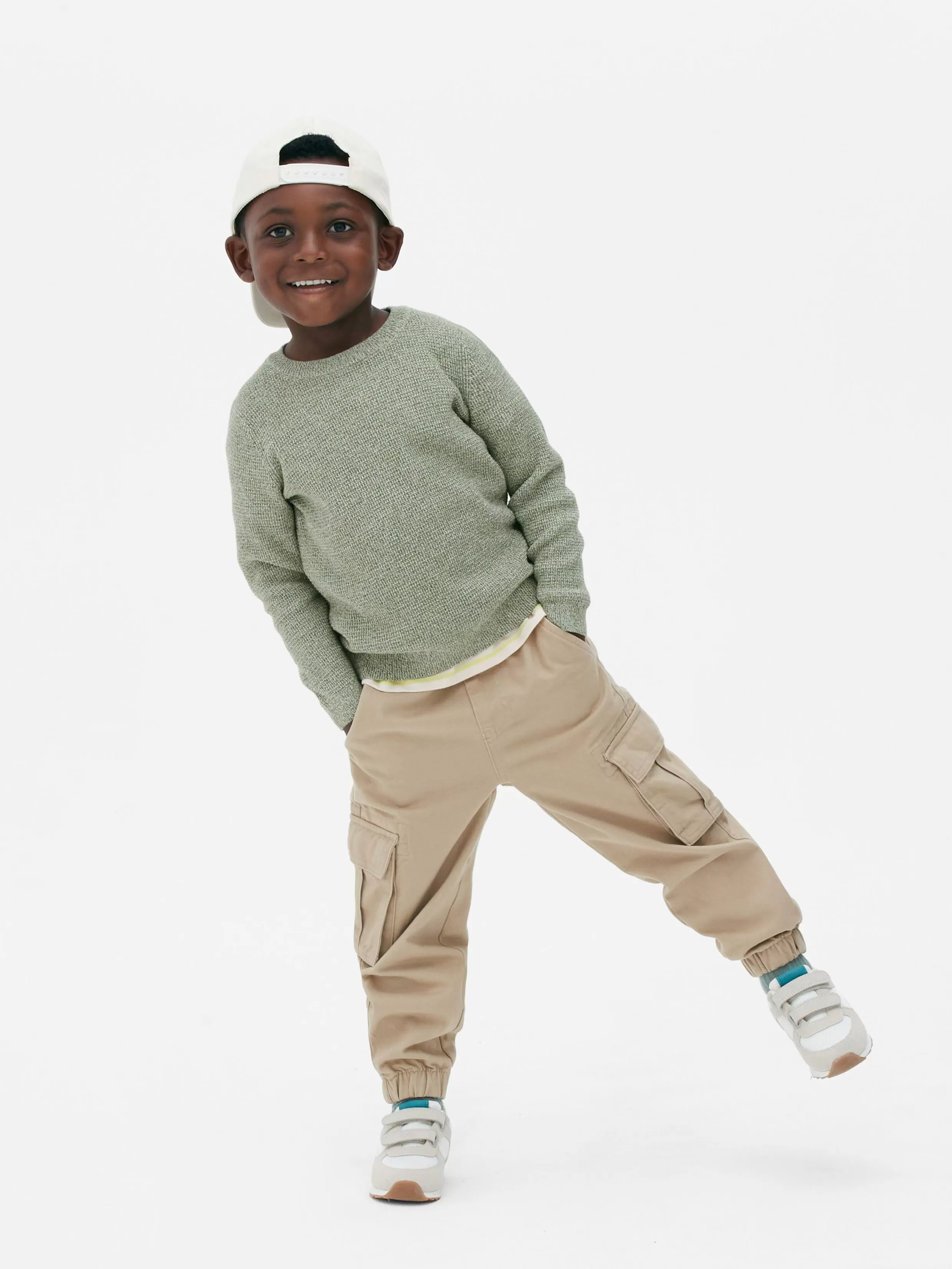 Hot Younger Boy Waffle Knit Sweater Kids/BOY Sweaters And Cardigans