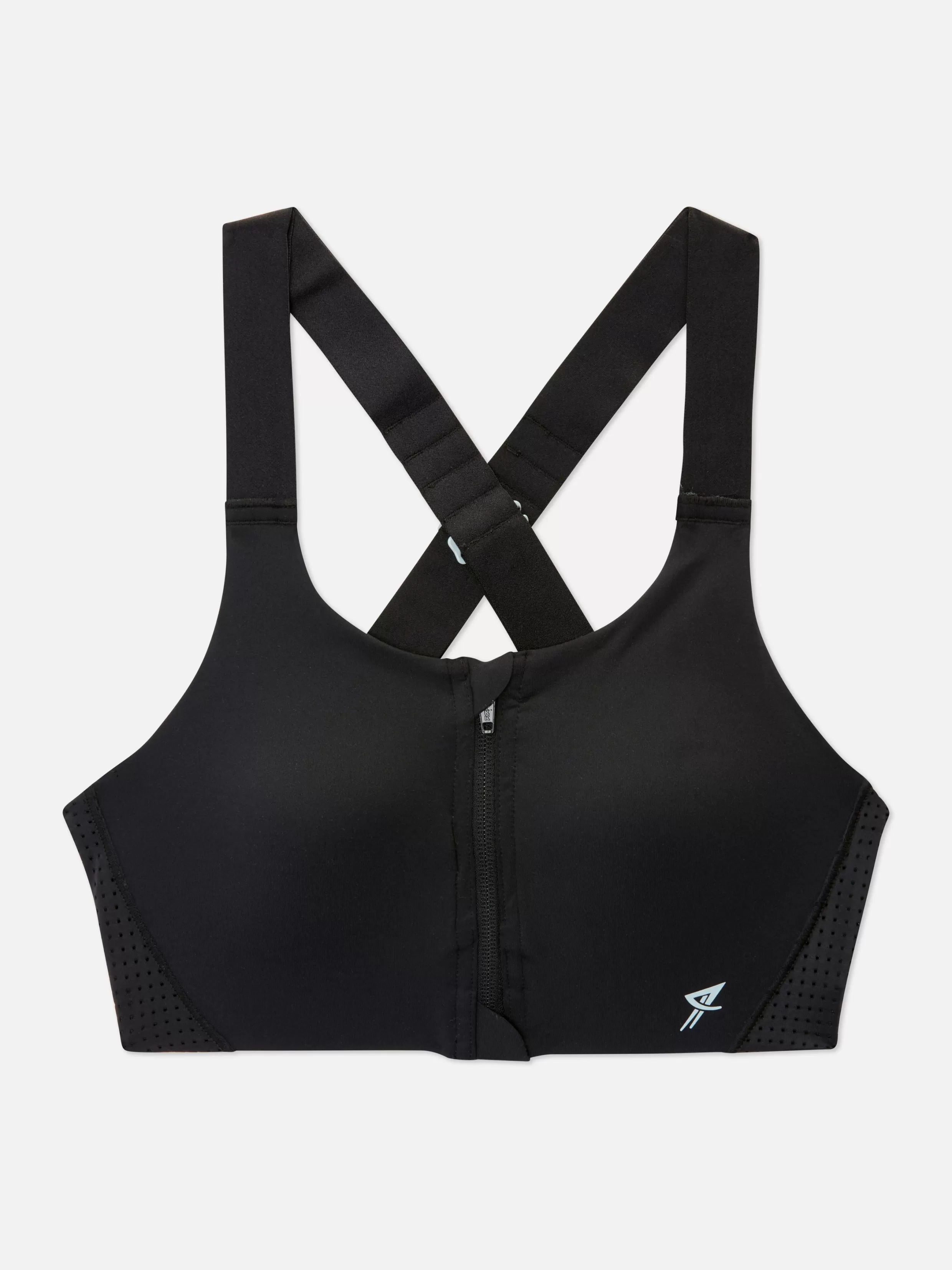 Hot Zip Front Cross Strap Sports Bra Women Bras