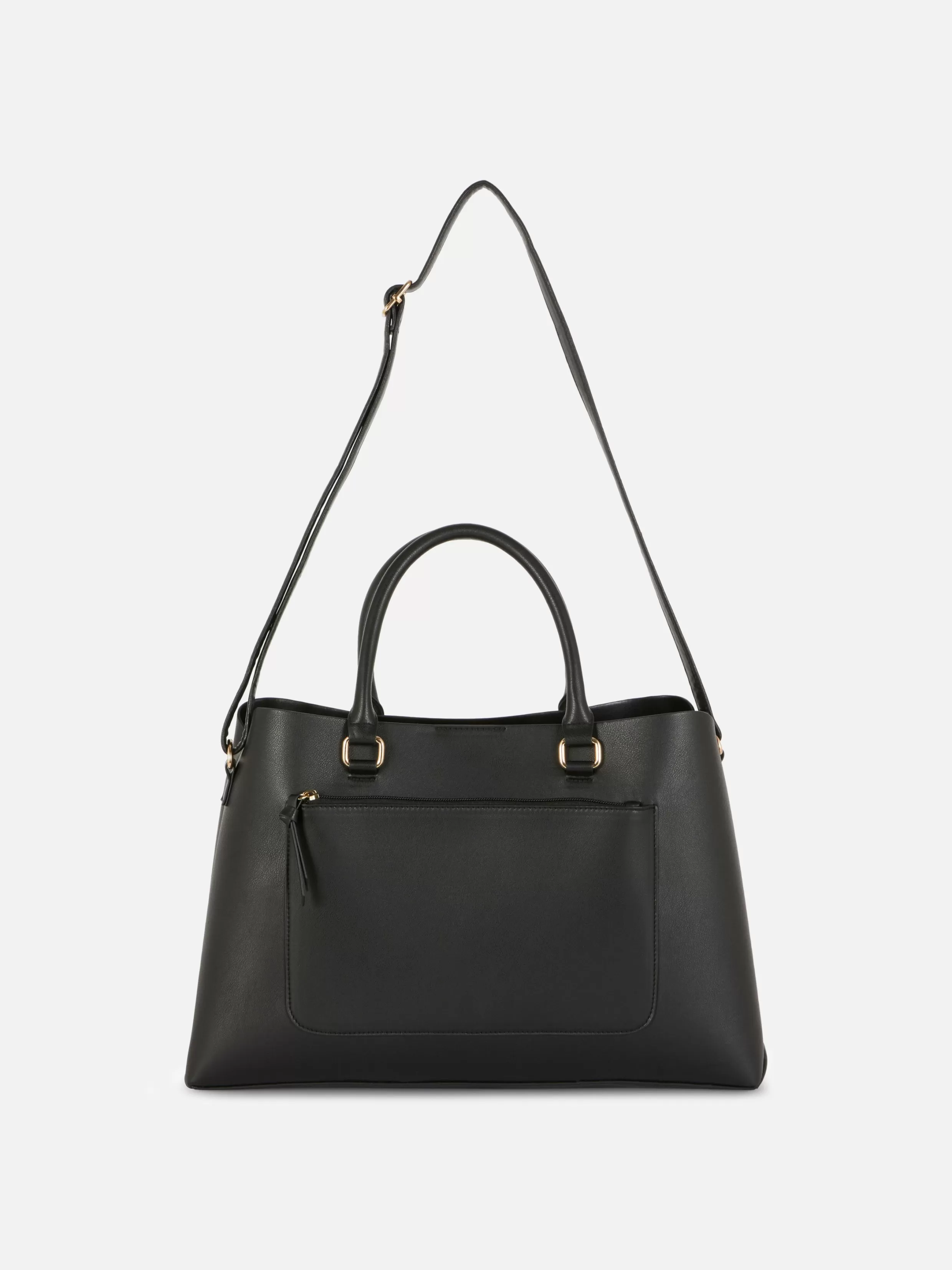 Outlet Zip Pocket Faux Leather Tote Women Bags And Purses