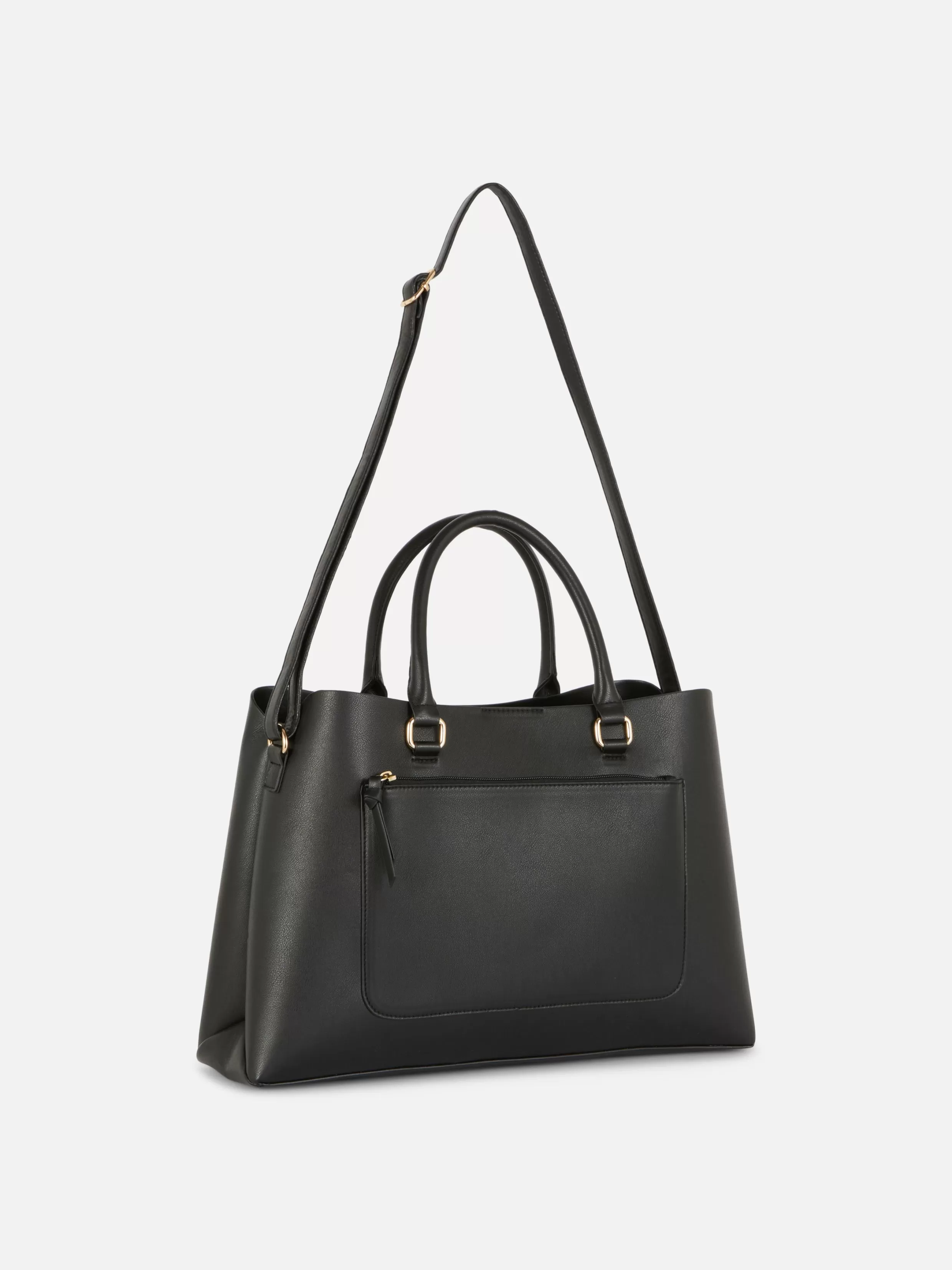 Outlet Zip Pocket Faux Leather Tote Women Bags And Purses